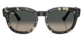 BOLD By BLAZON - Havana on Polished Grey Sunglasses with Grey Gradient lenses (Mega Hawkeye RB0298S 133371 53) by Ray-Ban