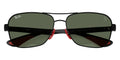 BOLD By BLAZON - Matte Black (F00271) Sunglasses (RB8336M Scuderia Ferrari F00271 58) by Ray-Ban