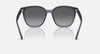 BOLD By BLAZON - Dark Transparent Blue (6592T3) Sunglasses with Gray Gradient Polarized lenses (RB4423D 6592T3 66) by Ray-Ban