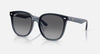 BOLD By BLAZON - Dark Transparent Blue (6592T3) Sunglasses with Gray Gradient Polarized lenses (RB4423D 6592T3 66) by Ray-Ban