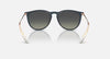 BOLD By BLAZON - Rubber Blue (681311) Sunglasses with Gradient Gray lenses (Erika RB4171 681311 54) by Ray-Ban