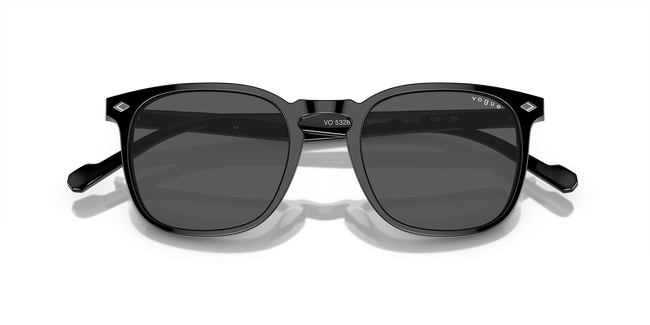 BOLD By BLAZON - Black Frame Sunglasses with Grey lenses (VO5328S W44 87) by Vogue Eyewear