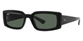 BOLD By BLAZON  - Black (667771) Sunglasses with Dark Green lenses (Kiliane RB4395F 667771 54) by Ray-Ban