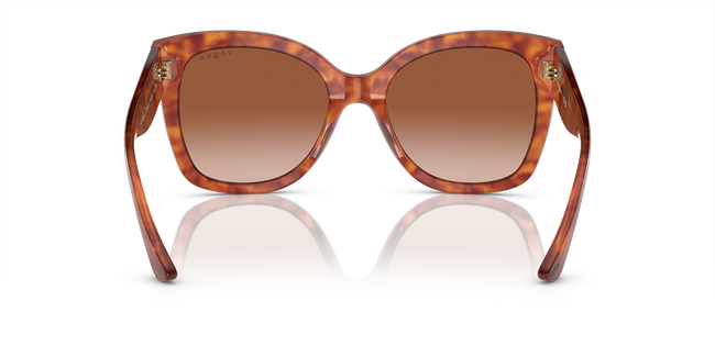 BOLD By BLAZON - Dark Havana/Black (W656T5) Sunglasses with Brown Gradient Polarized lenses (VO5338S W656T5 54) by Vogue Eyewear