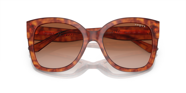 BOLD By BLAZON - Dark Havana/Black (W656T5) Sunglasses with Brown Gradient Polarized lenses (VO5338S W656T5 54) by Vogue Eyewear