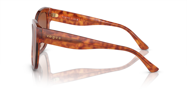 BOLD By BLAZON - Dark Havana/Black (W656T5) Sunglasses with Brown Gradient Polarized lenses (VO5338S W656T5 54) by Vogue Eyewear