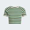 ADIDAS WOMEN RIB BABY TEE T-SHIRT