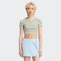 ADIDAS WOMEN RIB BABY TEE T-SHIRT