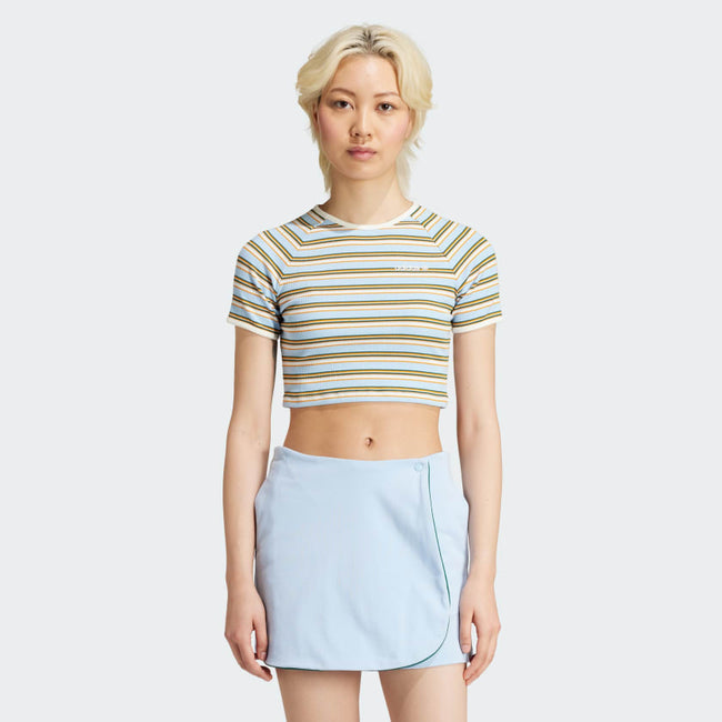 ADIDAS WOMEN RIB BABY TEE T-SHIRT