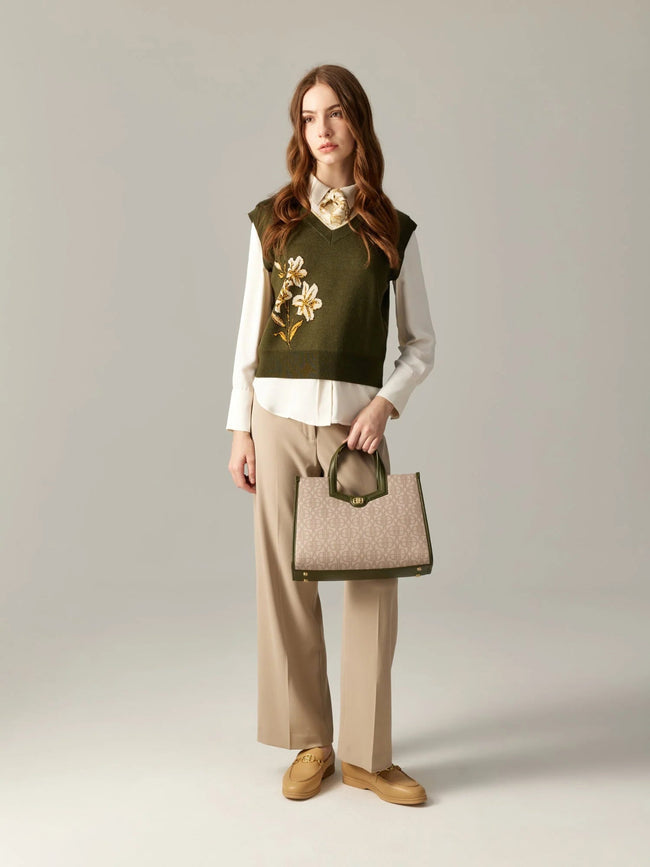 BONIA Nuccia Monogram Large Tote Bag 860520-105-32