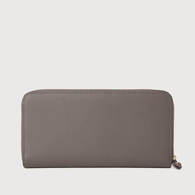 Viola Zipper Long Wallet 860560-501-18 (Dark Grey)