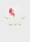 MANGO WOMEN T-SHIRT FLOR-02