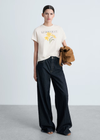 MANGO WOMEN T-SHIRT ILUSTRA-02