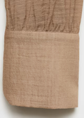 MANGO WOMENBLOUSE BROWN-30
