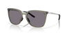 BOLD By BLAZON - Matte Olive Ink/Satin Silver (948010) Sunglasses with Prizm Gray Polarized lenses (Sielo SQ OO9480 948010 57) by OAKLEY