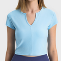 Activa Women V Neck Cropped Top JSDQDS372