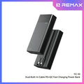 REMAX - FC-10 20000mAh Dual Built-In Cable PD+QC Fast Charging Power Bank