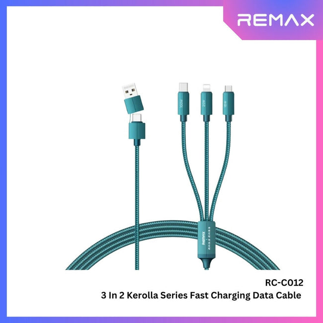REMAX - RC-C012 3 In 2 Kerolla Series 100W Fast Charging Data Cable