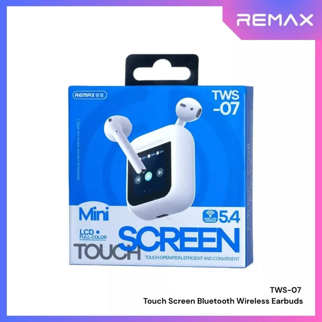 REMAX - TWS-07 Touch Screen Bluetooth WIreless Earbuds
