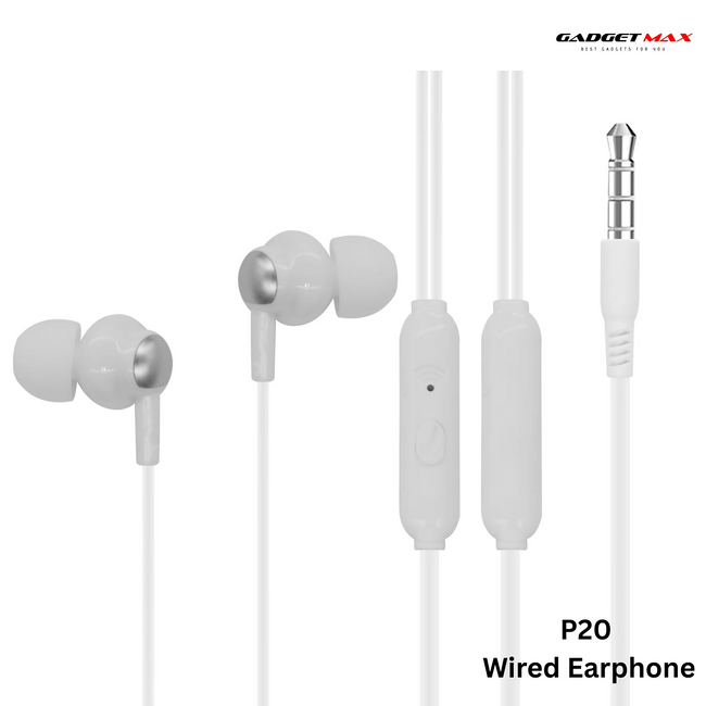 GADGET MAX - P20 3.5mm Wired Earphone