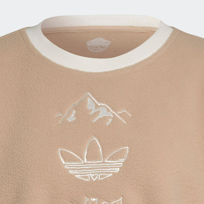 Adidas Women GRAPHIC SWEATER Jacket Magic Beige