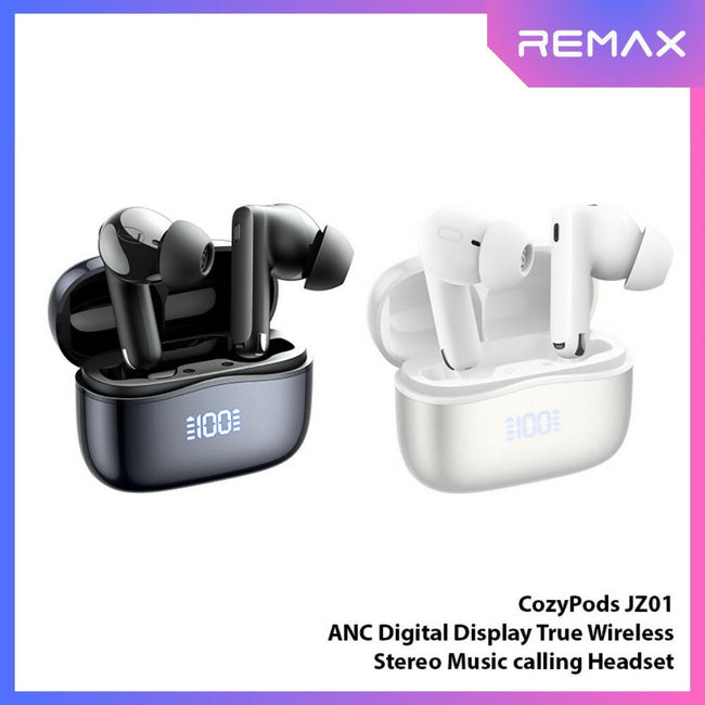 REMAX - COZYPODS JZ01 ANC Digital Display Bluetooth Wireless Earbuds