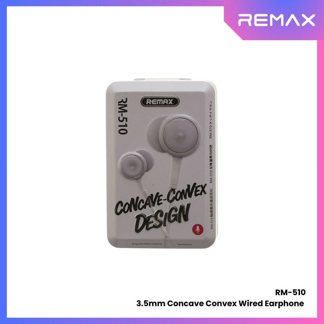 REMAX - RM-510 Concave Convex 3.5mm Wired Earphone