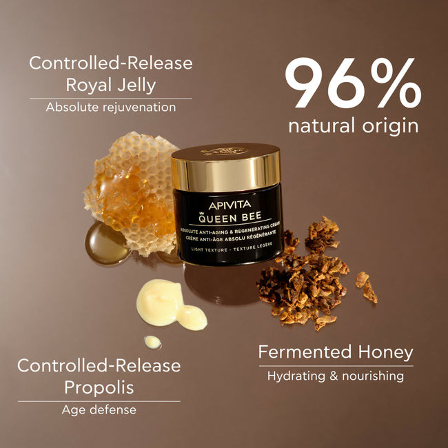 APIVITA Queen Bee Absolute Anti-Aging and Regenerating Light Cream 50ml
