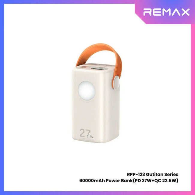 REMAX RPP-123 Gutitan Series 60000mAh PD+QC Fast Charging Power Bank(PD 27W+QC 22.5W)