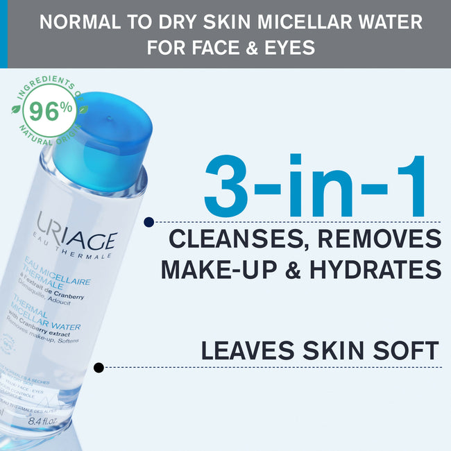 URIAGE Thermal Micellar Water Normal to Dry Skin 250ml