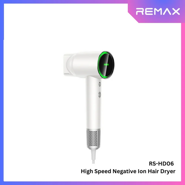 REMAX - RS-HD06 High Speed Negative ION Hair Dryer (3M)