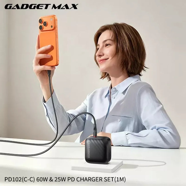 GADGET MAX - PD102 25W PD Type-C Charger Set