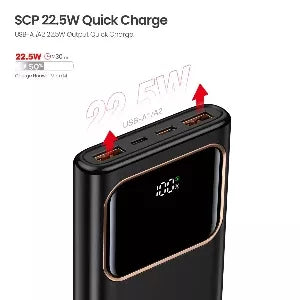 GADGET MAX RAY PD Series 10000mAh PD+QC Fast Charging Power Bank(PD 20W+QC 22.5W)