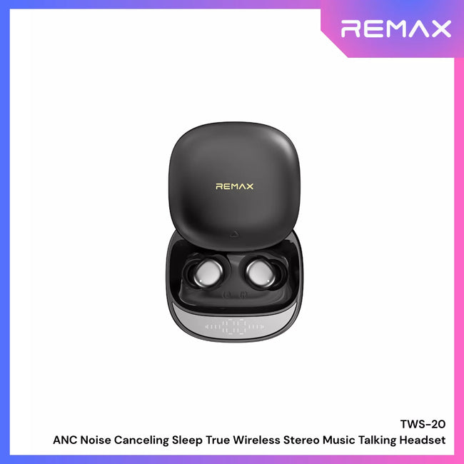 REMAX - TWS-20 ANC Noise Canceling Sleep True Wireless Stereo Music Talking Wireless Earbuds
