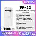 REMAX - FP-22 30000mAh Pilot Series PD+QC Fast Charging Power Bank ( PD20W+QC22.5W )