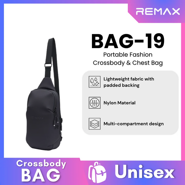 REMAX - BAG-19 Portable Fashion Crossbody & Chest Bag