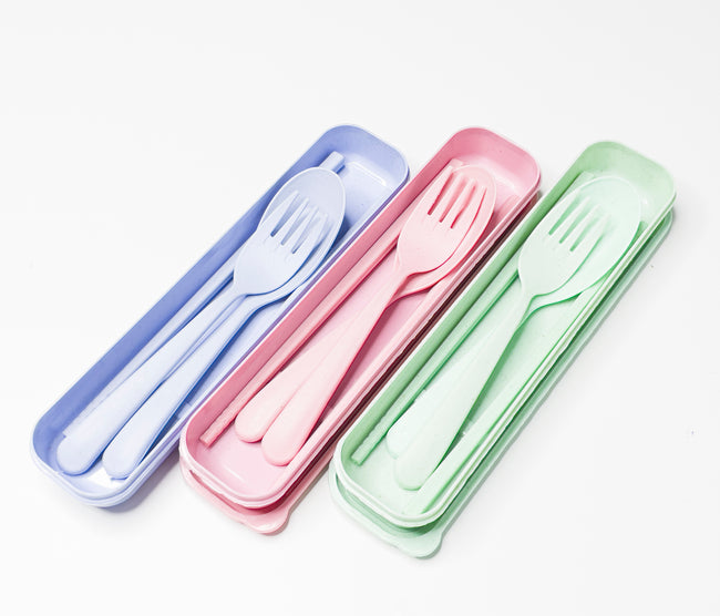 1NOM Fork Spoon Storage Set-Blue