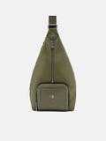 PEDRO Icon Leather Sling Pouch-Military Green