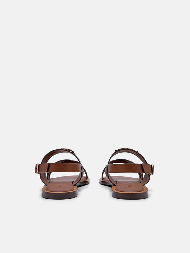 PEDRO Icon Strappy Sandals-Brown