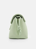 PEDRO Icon Leather Mini Shoulder Bag-Light Green