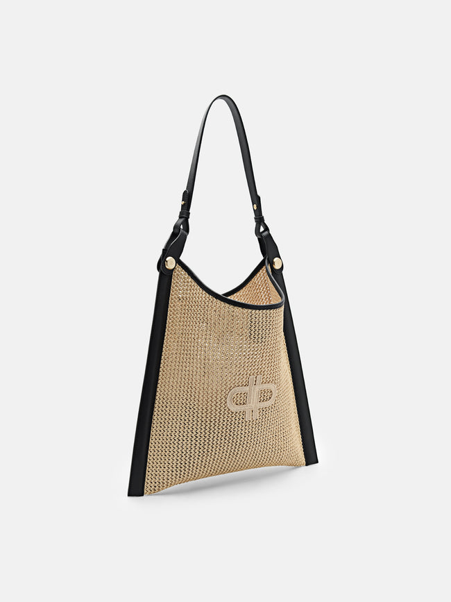 PEDRO Icon Oversized Raffia Shoulder Bag-Multi