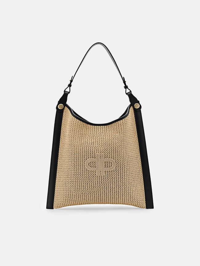 PEDRO Icon Oversized Raffia Shoulder Bag-Multi