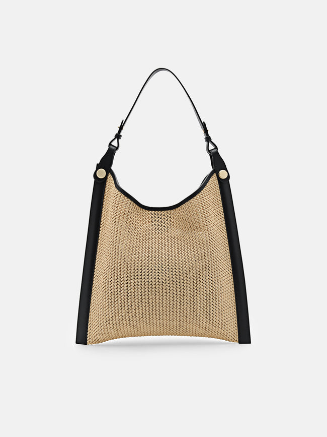 PEDRO Icon Oversized Raffia Shoulder Bag-Multi