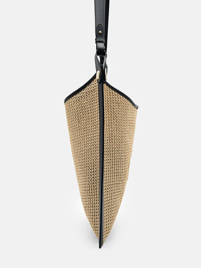 PEDRO Icon Oversized Raffia Shoulder Bag-Multi