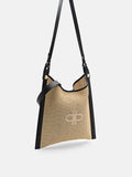 PEDRO Icon Oversized Raffia Shoulder Bag-Multi