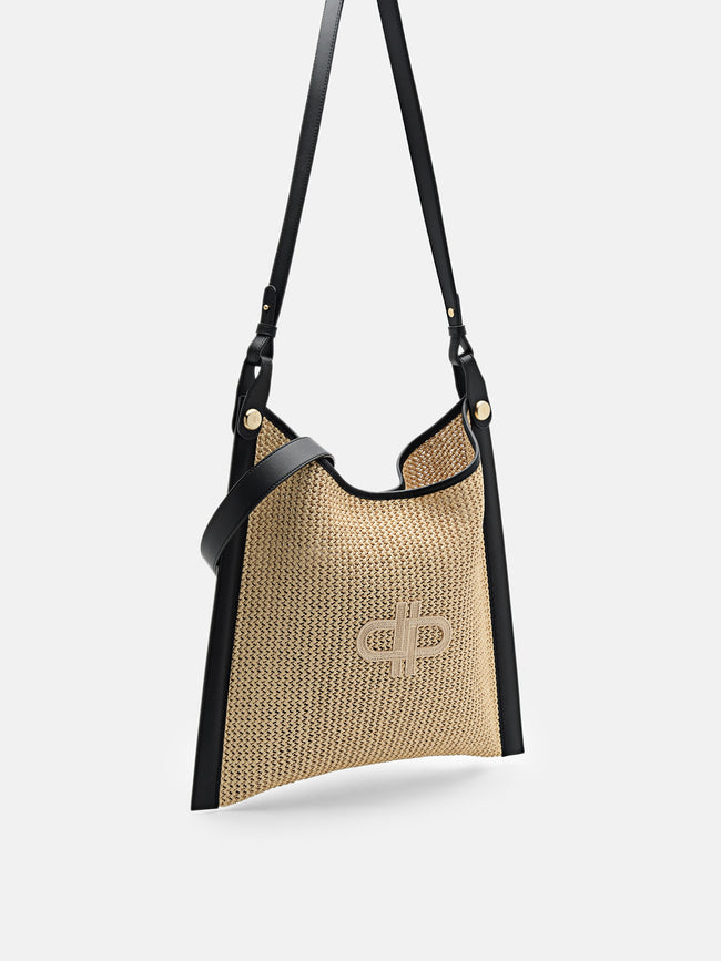 PEDRO Icon Oversized Raffia Shoulder Bag-Multi