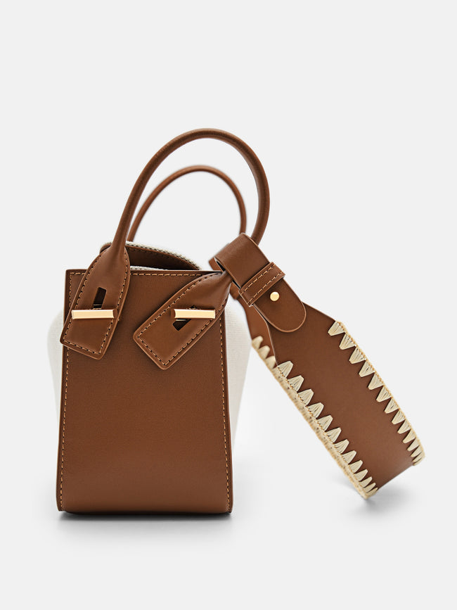 PEDRO Demi Canvas Bag -brown