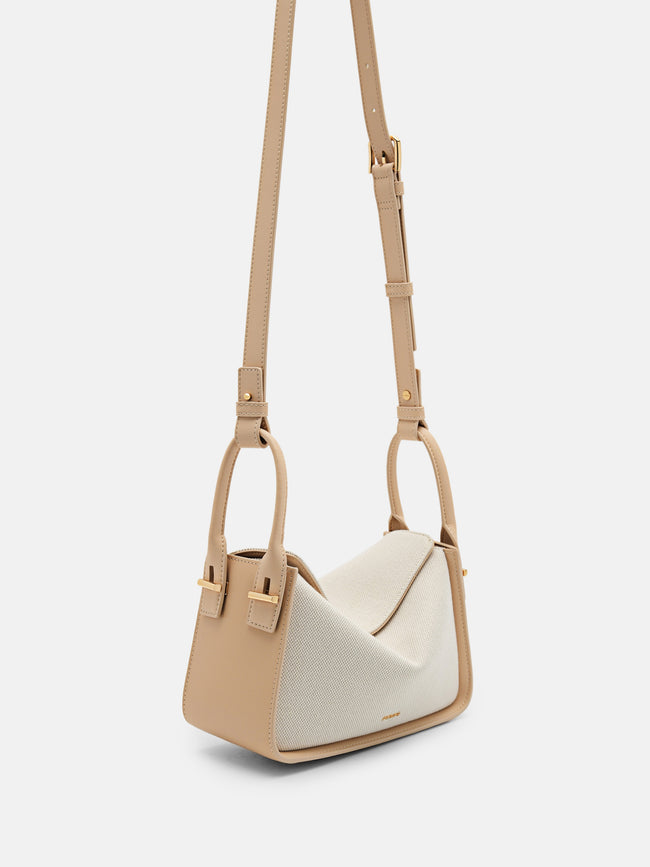 PEDRO Demi Canvas Bag-NUDE