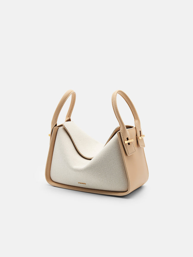 PEDRO Demi Canvas Bag-NUDE