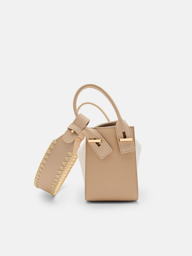 PEDRO Demi Canvas Bag-NUDE